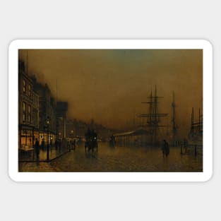 Glasgow by John Atkinson Grimshaw Sticker